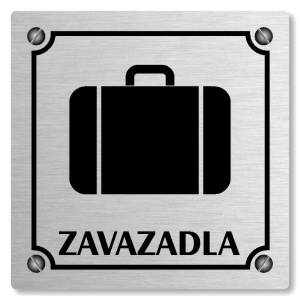 Zavazadla, 100x100mm, stříbrná, Kansas
